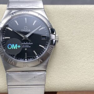 Đồng Hồ Omega Constellation Replica 11 Mặt Số Đen Nhà Máy OM+ 38mm (7)