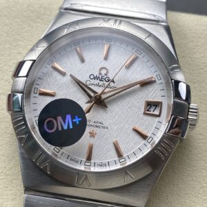 Đồng Hồ Omega Constellation Replica Nam Dây Kim Loại Nhà Máy OM+ 38mm (7)