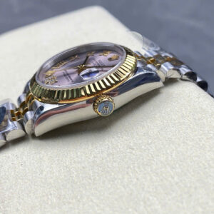 Đồng Hồ Rolex DateJust Demi Gold Nữ Siêu Cấp Cọc Số La Mã Xưởng 8+ 31mm (1)