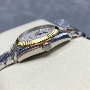 Đồng Hồ Rolex DateJust Demi Gold Replica Mặt Số Xà Cừ Xưởng 8+ 31mm (1)
