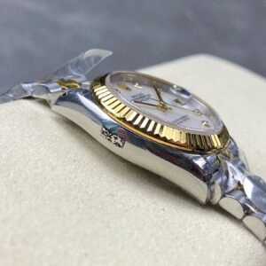 Đồng Hồ Rolex DateJust Demi Gold Replica Mặt Số Xà Cừ Xưởng 8+ 31mm (1)