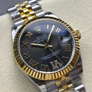 Đồng Hồ Rolex DateJust Nữ Dây Jubilee Mặt Số Xám Cọc Số La Mã Xưởng 8+ 31mm (1)