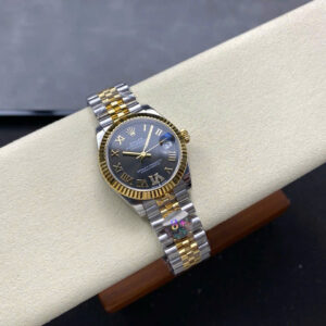 Đồng Hồ Rolex DateJust Nữ Dây Jubilee Mặt Số Xám Cọc Số La Mã Xưởng 8+ 31mm (1)