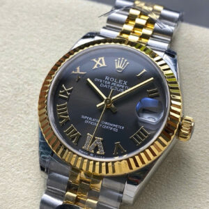 Đồng Hồ Rolex DateJust Nữ Dây Jubilee Mặt Số Xám Cọc Số La Mã Xưởng 8+ 31mm (1)
