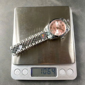 Đồng Hồ Rolex DateJust Nữ Mặt Số Hồng Cọc Số La Mã Replica Nhà Máy 8F 31mm (1)