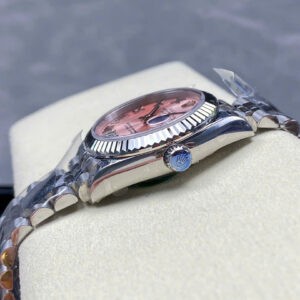 Đồng Hồ Rolex DateJust Nữ Mặt Số Hồng Cọc Số La Mã Replica Nhà Máy 8F 31mm (1)