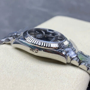 Đồng Hồ Rolex DateJust Nữ Mặt Số Xám Cọc Số Dạ Quang Dây Jubilee Nhà 8F 31mm (1)