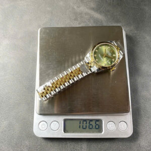 Đồng Hồ Rolex DateJust Nữ Rep 11 Mặt Xanh Lá Cọc Số Đính Đá Xưởng 8+ 31mm (1)