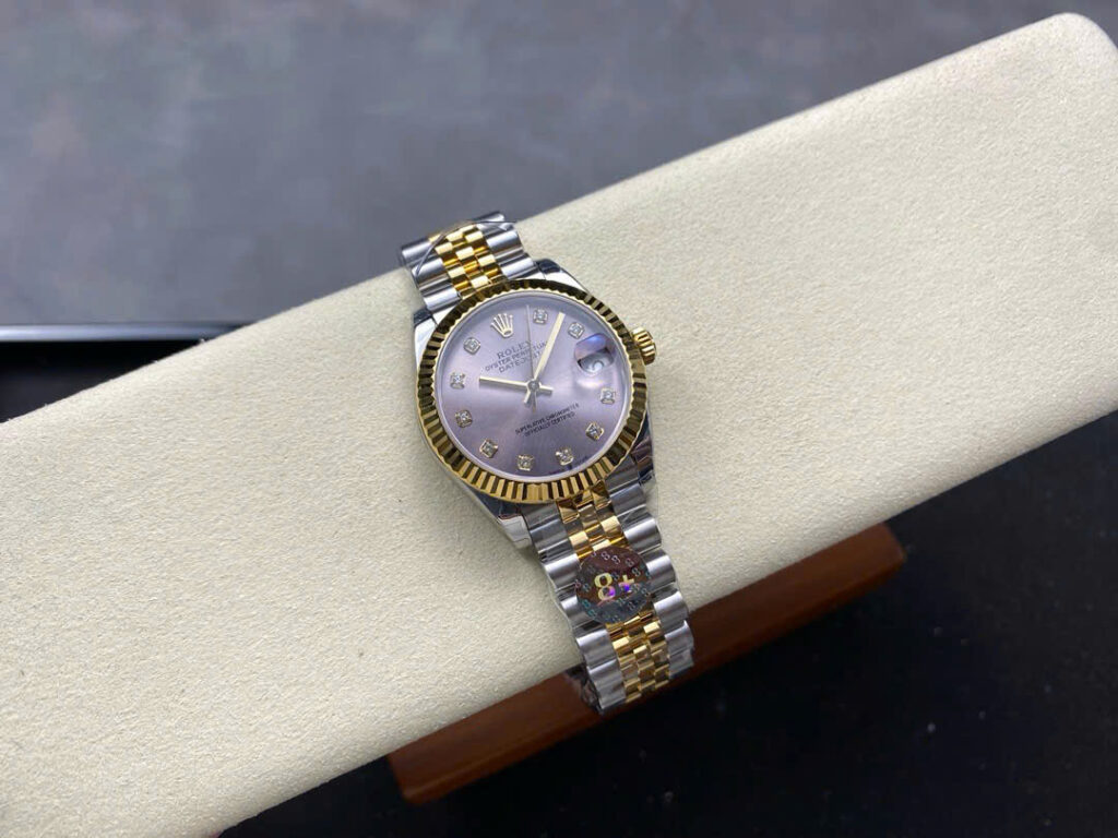 Đồng Hồ Rolex DateJust Nữ Replica Cao Cấp Máy Thuỵ Sỹ Xưởng 8+ 31mm (7)