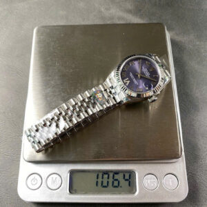 Đồng Hồ Rolex DateJust Rep 11 Mặt Số Tím Cọc Số La Mã Nhà Máy 8F 31mm (2)