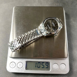 Đồng Hồ Rolex DateJust Rep 11 Mặt Số Xám Cọc Số Dạ Quang Nhà Máy 8F 31mm (4)