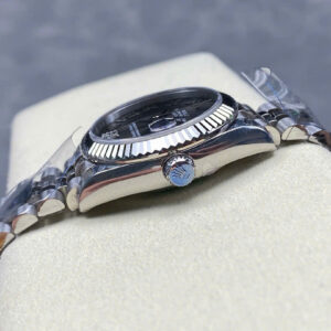 Đồng Hồ Rolex DateJust Rep 11 Mặt Số Xám Cọc Số Dạ Quang Nhà Máy 8F 31mm (4)