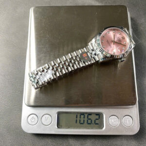 Đồng Hồ Rolex DateJust Replica Mặt Số Hồng Đính Đá Nhà Máy 8F 31mm (6)