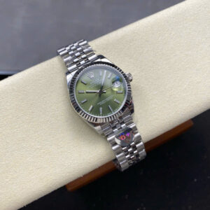 Đồng Hồ Rolex DateJust Replica Mặt Xanh Lá Cọc Dạ Quang Nhà Máy 8F 31mm (1)