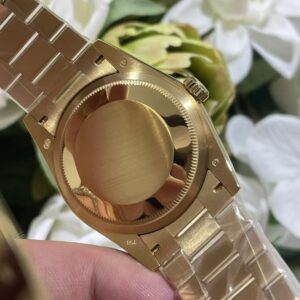 Đồng Hồ Rolex Day-Date 128348RBR Mặt Số Ombré Bọc Vàng Đính Moissanite 36mm (1)