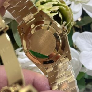 Đồng Hồ Rolex Day-Date 228238 Mặt Số Ombré Xanh Lá Bọc Vàng 18K GMF 40mm (9)