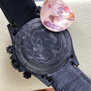 Đồng Hồ Rolex Daytona Carbon Đính Kim Cương Moissanite Baguette 40mm (3)