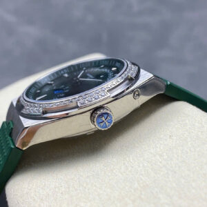 Đồng Hồ Vacheron Constantin Overseas Moonphase 4000V Dây Cao Su Màu Xanh Lá GRF 41mm (1)