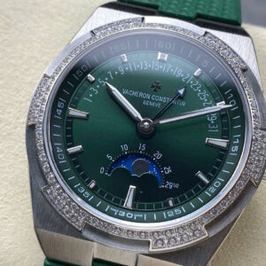 Đồng Hồ Vacheron Constantin Overseas Moonphase 4000V Dây Cao Su Màu Xanh Lá GRF 41mm (1)
