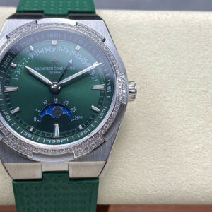 Đồng Hồ Vacheron Constantin Overseas Moonphase 4000V Dây Cao Su Màu Xanh Lá GRF 41mm (1)