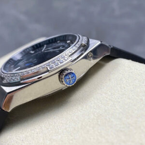 Đồng Hồ Vacheron Constantin Overseas Moonphase 4000V Mặt Đen Đính Đá GRF 41mm (3)