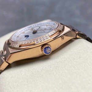 Đồng Hồ Vacheron Constantin Overseas Moonphase 4000V Mặt Trắng Dây Thép GRF 41mm (9)