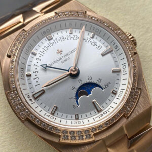 Đồng Hồ Vacheron Constantin Overseas Moonphase 4000V Mặt Trắng Dây Thép GRF 41mm (9)