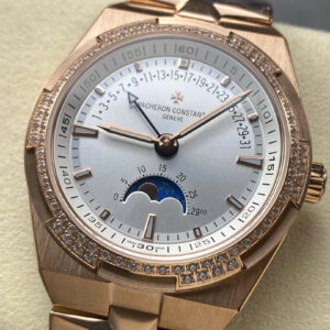 Đồng Hồ Vacheron Constantin Overseas Moonphase 4000V Mặt Trắng Dây Thép GRF 41mm (9)