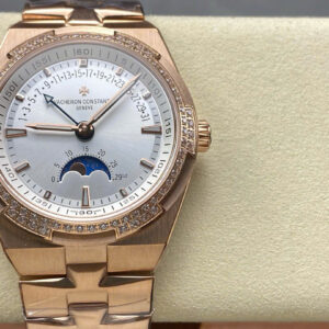 Đồng Hồ Vacheron Constantin Overseas Moonphase 4000V Mặt Trắng Dây Thép GRF 41mm (9)