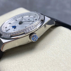 Đồng Hồ Vacheron Constantin Overseas Moonphase 4000V Mặt Trắng Đính Đá GRF 41mm (9)