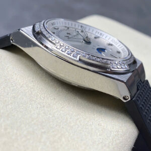Đồng Hồ Vacheron Constantin Overseas Moonphase 4000V Mặt Trắng Đính Đá GRF 41mm (9)