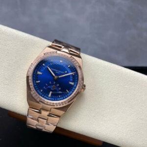 Đồng Hồ Vacheron Constantin Overseas Moonphase 4000V Mặt Xanh Blue Dây Thép GRF 41mm (9)