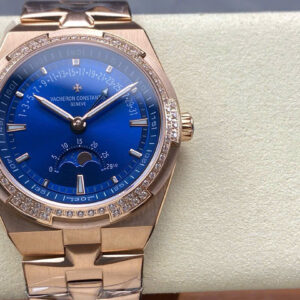 Đồng Hồ Vacheron Constantin Overseas Moonphase 4000V Mặt Xanh Blue Dây Thép GRF 41mm (9)