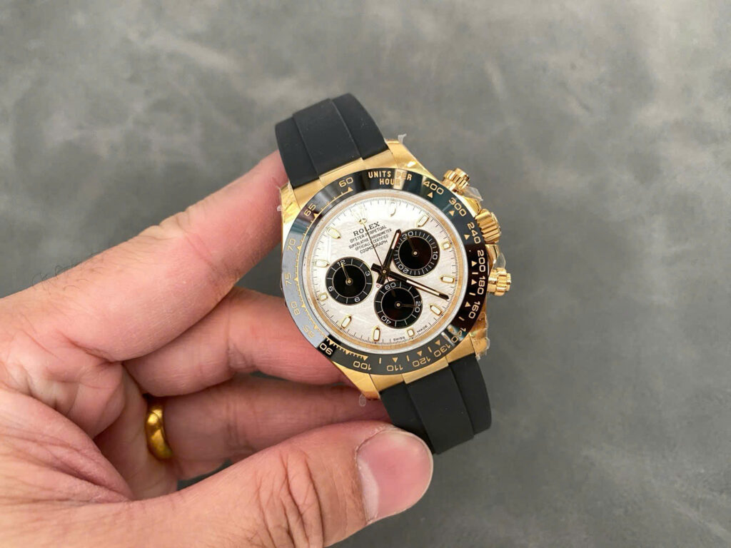 Đồng Hồ Rolex Daytona 116518LN Mặt Thiên Thạch Chế Tác Nhà Máy QF 40mm