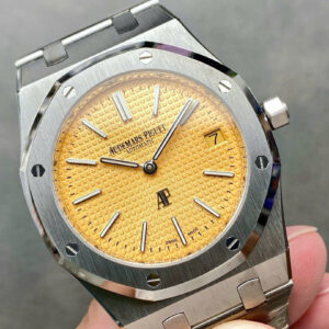 Đồng Hồ Audemars Piguet Royal Oak 15202 Jumbo Mặt Số Vàng Nhà Máy IP 39mm (1)