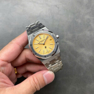 Đồng Hồ Audemars Piguet Royal Oak 15202 Jumbo Mặt Số Vàng Nhà Máy IP 39mm (1)