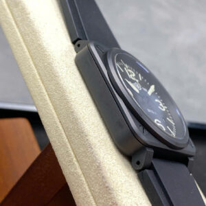 Đồng Hồ Bell & Ross Aviation Black BR03-92-S Chế Tác Vỏ Gốm Đen Replica 42mm (2)