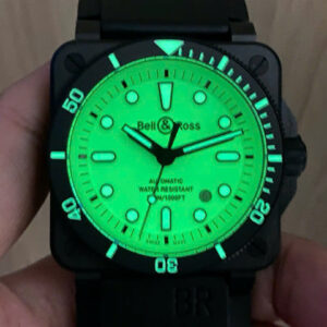Đồng Hồ Bell & Ross Br 03-92 Diver Full Lum Replica Cao Cấp Vỏ Gốm 42mm (6)