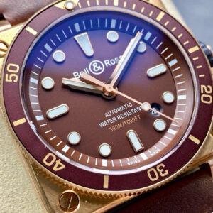 Đồng Hồ Bell and Ross Diver Bronze Red BR0392 Nam Dây Da Màu Nâu 42mm (8)