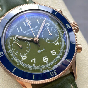 Đồng Hồ Blancpain Air Command AC02 Replica 11 Nam Dây Da Màu Xanh