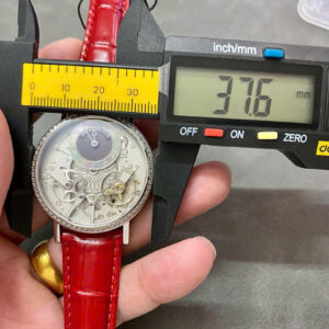 Đồng Hồ Breguet Tradition 7038BB Đính Đá Dây Da Màu Đỏ Replica ZF 37mm (3)