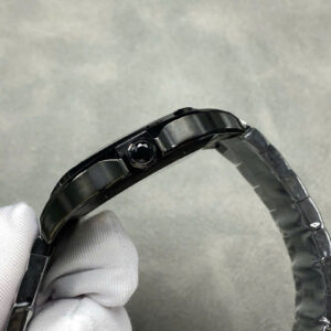 Đồng Hồ Cartier Santos Skeleton WHSA0009 Thép Đen Replica Cao Cấp (1)