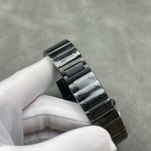 Đồng Hồ Cartier Santos Skeleton WHSA0009 Thép Đen Replica Cao Cấp (1)