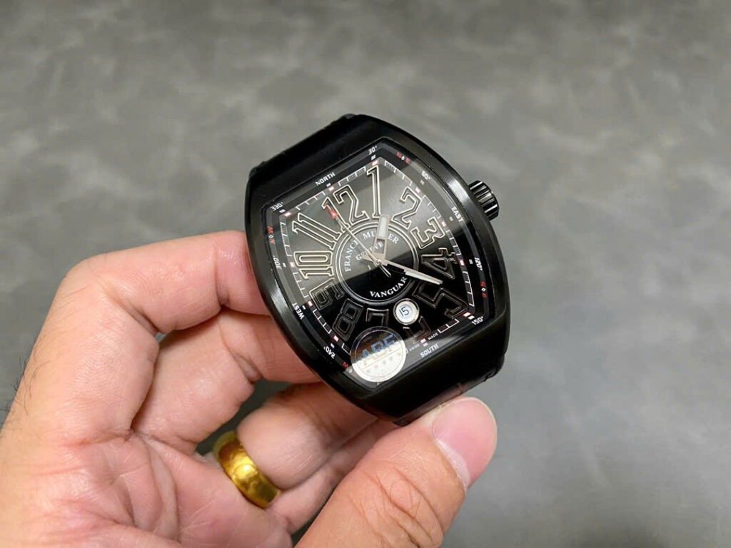 Đồng Hồ Franck Muller V45 Gốm Đen Replica Cao Cấp Nhà Máy ABF 45mm (6)