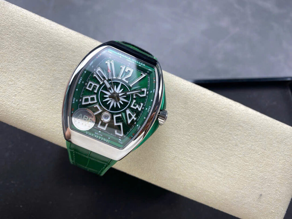 Đồng Hồ Franck Muller V45 SC DT Yachting Màu Xanh Lá Cây Nhà Máy ABF 45mm (1)