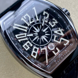 Đồng Hồ Franck Muller Vanguard V45 Gốm Đen Replica Cao Cao Cấp Xưởng T+ 45mm (1)