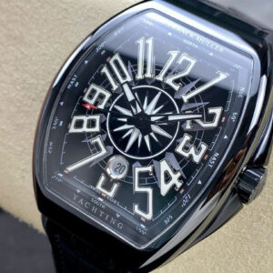 Đồng Hồ Franck Muller Vanguard V45 Gốm Đen Replica Cao Cao Cấp Xưởng T+ 45mm (1)