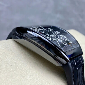 Đồng Hồ Franck Muller Vanguard V45 Gốm Đen Replica Cao Cao Cấp Xưởng T+ 45mm (1)