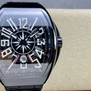 Đồng Hồ Franck Muller Vanguard V45 Gốm Đen Replica Cao Cao Cấp Xưởng T+ 45mm (1)