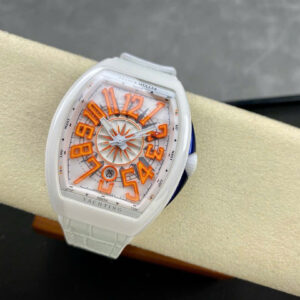 Đồng Hồ Franck Muller Vanguard V45 Gốm Trắng Chế Tác Nhà Máy ABF 45mm (1)